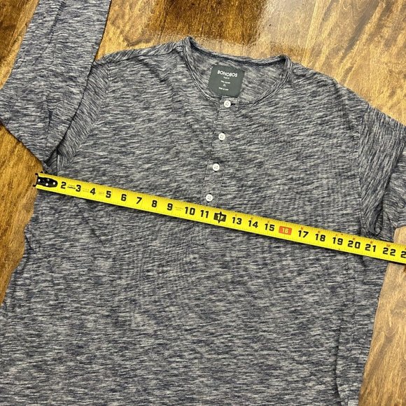 Bonobos Shirt Men’s XL Slim Fit Henley Long Sleeve Modern Preppy - Picture 5 of 5